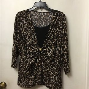 Animal printed top